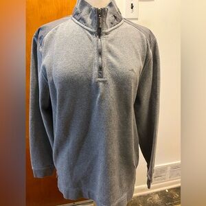 Tommy Bahama Gray Half-Zip Men's Sweater